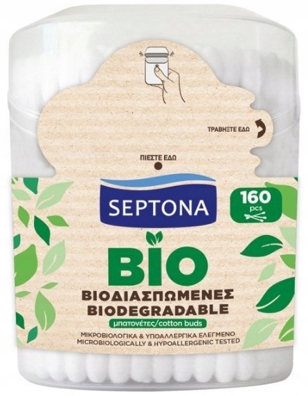 Septona Μπατονέτες Βιοδιασπώμενες 160τμχ