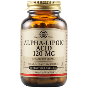 Solgar Alpha Lipoic Acid 120mg Ειδικό Συμπλήρωμα Διατροφής 60 φυτικές κάψουλες