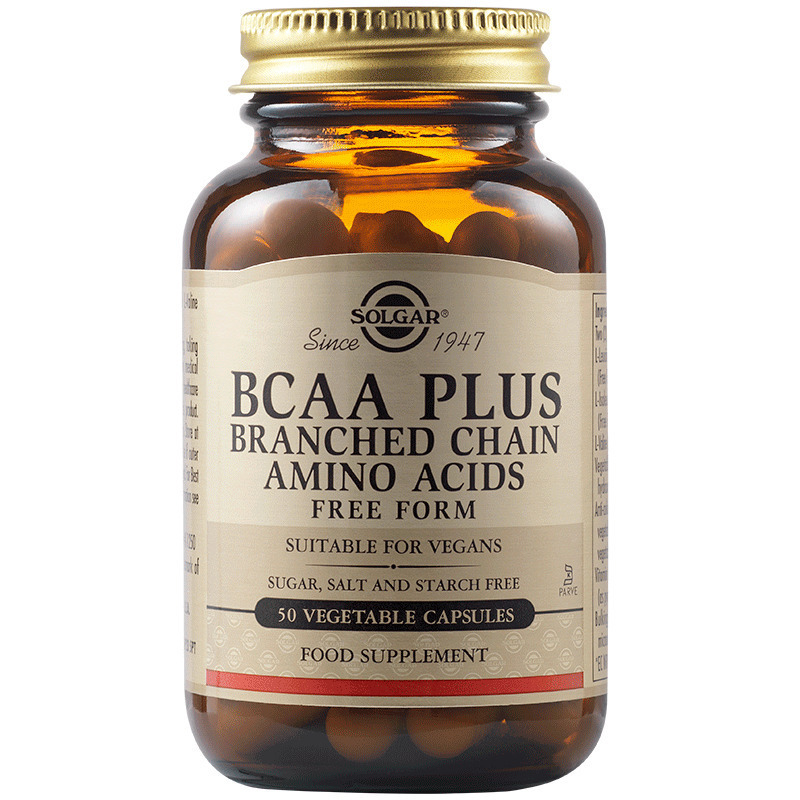 Solgar BCAA Plus 50 Φυτικές Κάψουλες Unflavoured