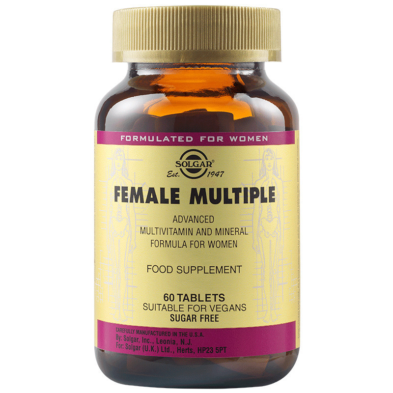 Solgar Female Multiple Πολυβιταμίνη για Ενέργεια 60 ταμπλέτες