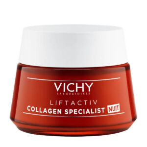 Vichy Liftactiv Collagen Specialist Κρέμα Προσώπου Νυκτός για Αντιγήρανση, Σύσφιξη & Λάμψη με Υαλουρονικό Οξύ & Βιταμίνη C 50ml
