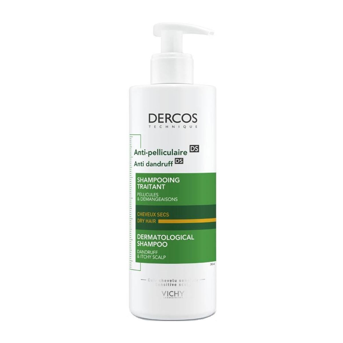Vichy Dercos Anti Dandruff DS Σαμπουάν κατά της Πιτυρίδας για Ξηρά Μαλλιά Μαλλιά 390ml