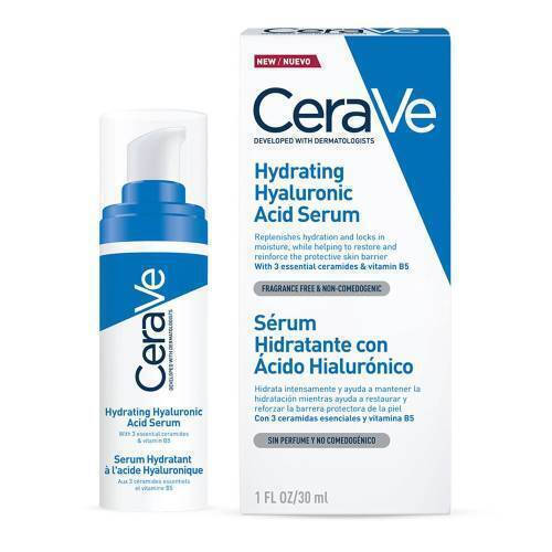 CeraVe Hydrating Καταπραϋντικό & Ενυδατικό Serum Προσώπου με Υαλουρονικό Οξύ & Βιταμίνη B5 30ml - Image 25