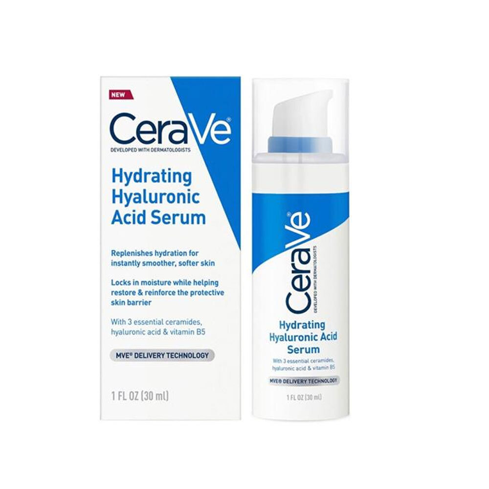 CeraVe Hydrating Καταπραϋντικό & Ενυδατικό Serum Προσώπου με Υαλουρονικό Οξύ & Βιταμίνη B5 30ml - Image 24