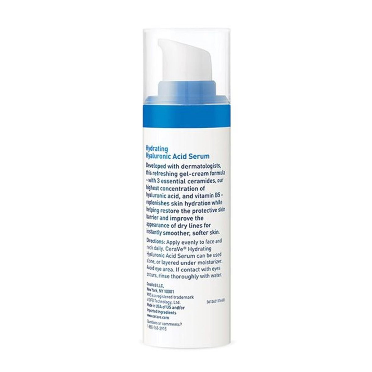 CeraVe Hydrating Καταπραϋντικό & Ενυδατικό Serum Προσώπου με Υαλουρονικό Οξύ & Βιταμίνη B5 30ml - Image 30
