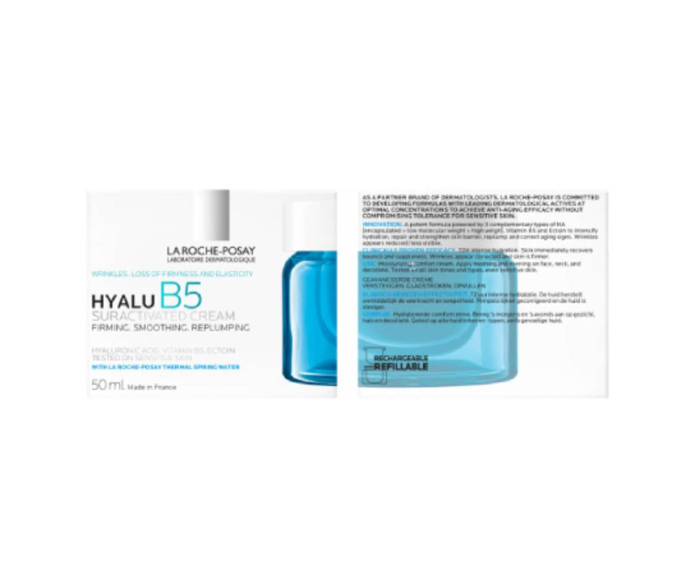 La Roche Posay Hyalu B5 72ωρη Ενυδατική & Αντιγηραντική Κρέμα Προσώπου με Υαλουρονικό Οξύ & Πανθενόλη 50ml - Image 4