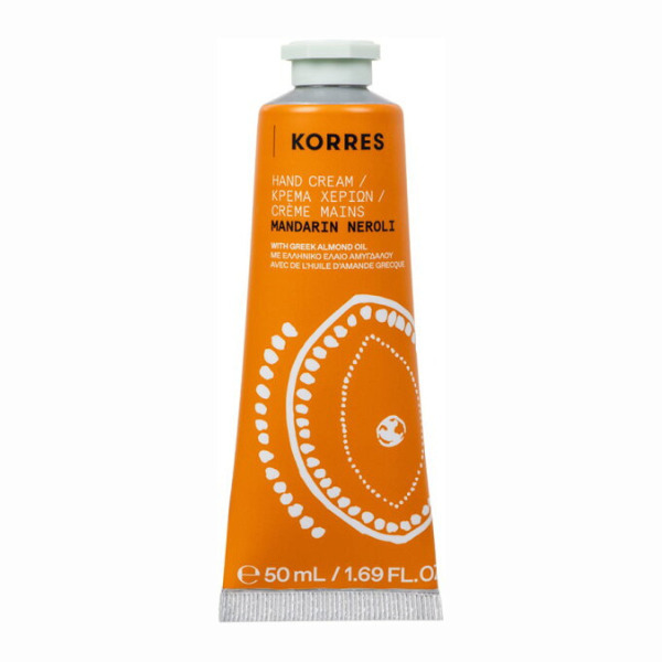 Korres Mandarin Neroli Ενυδατική Κρέμα Χεριών & Νυχιών για Σκασμένα Χέρια 50ml