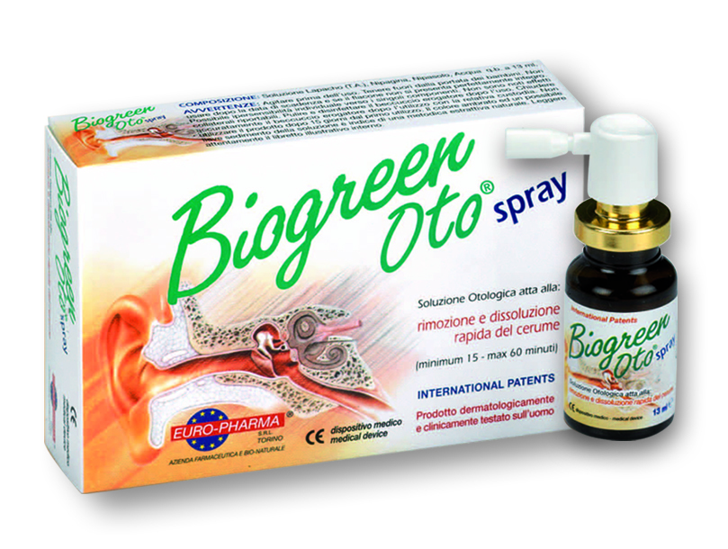 Bionat Biogreen Oto Spray για Καθαρισμό Αυτιών 13ml